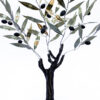 Handmade 3D olive tree with brass