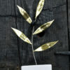 painted branch with ceramic olive & brass