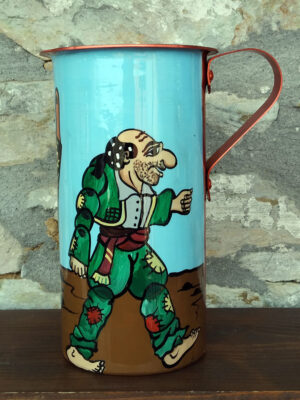 Χειροποίητο οινόμετρο-κατρούτσος καραγκιόζης Λίτρου