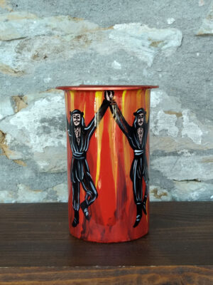 Χειροποίητο οινόμετρο-κατρούτσος πυρρίχιος χορός Μισόλιτρο