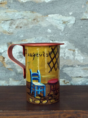 Χειροποίητο οινόμετρο-κατρούτσος καφενές Μισόλιτρο