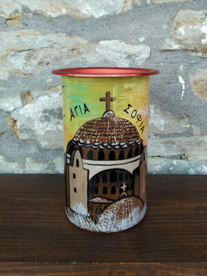 Χειροποίητο οινόμετρο-κατρούτσος Αγία Σοφιά Μισόλιτρο