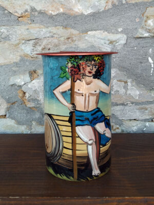 Χειροποίητο οινόμετρο-κατρούτσος θεός Διόνυσος Μισόλιτρο