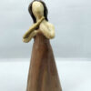 Handmade ceramic decorative dancer with flute