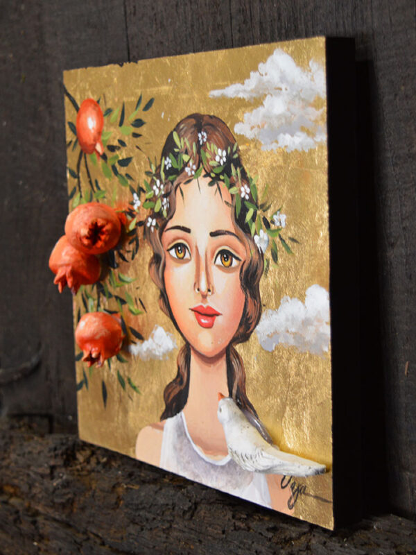 handmade painted wooden frame