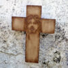 Handmade wooden wall decorative cross