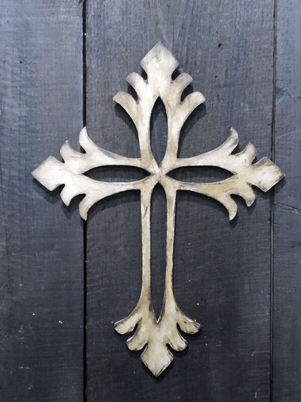 Handmade wooden wall decorative cross