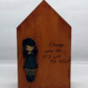 Handmade children's wooden decorative house