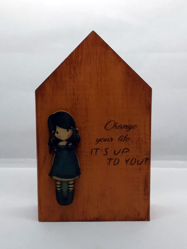 Handmade children's wooden decorative house