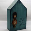 Handmade children's wooden decorative house