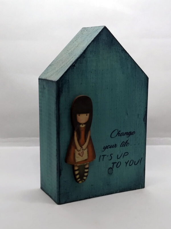 Handmade children's wooden decorative house