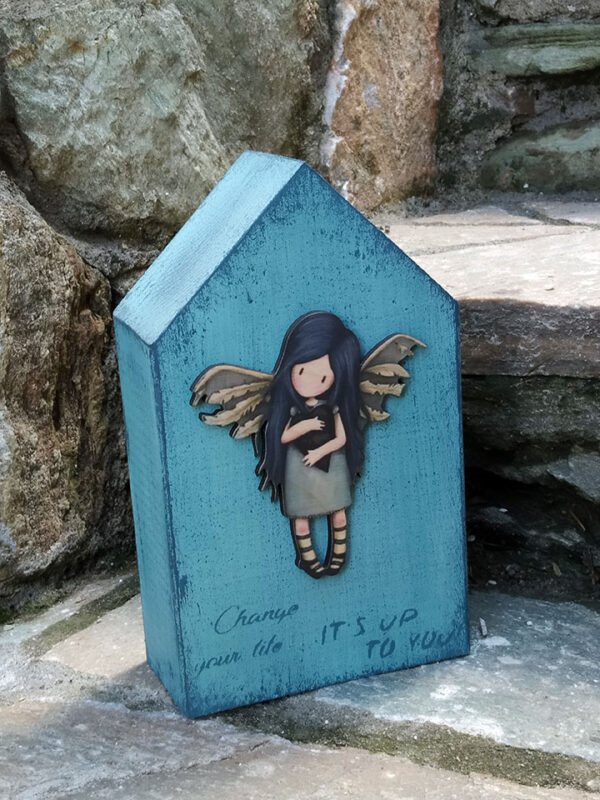 Handmade children's wooden decorative house