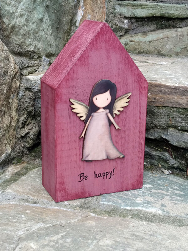 Handmade children's wooden decorative house