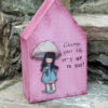 Handmade children's wooden decorative house