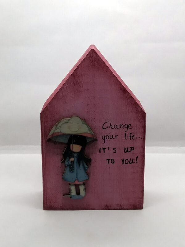 Handmade children's wooden decorative house