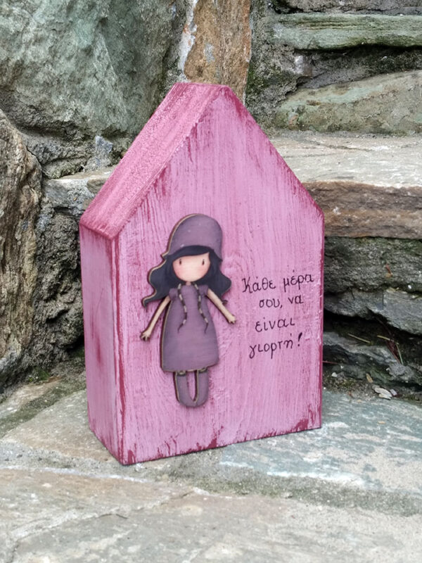 Handmade children's wooden decorative house