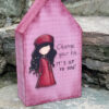 Handmade children's wooden decorative house