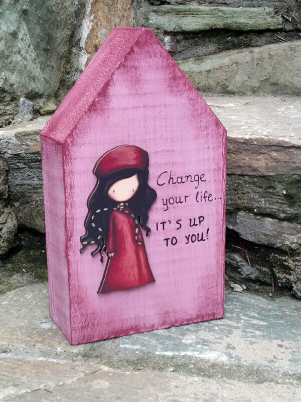 Handmade children's wooden decorative house