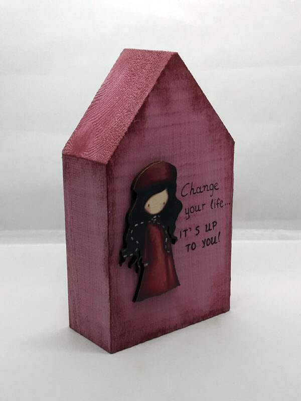 Handmade children's wooden decorative house