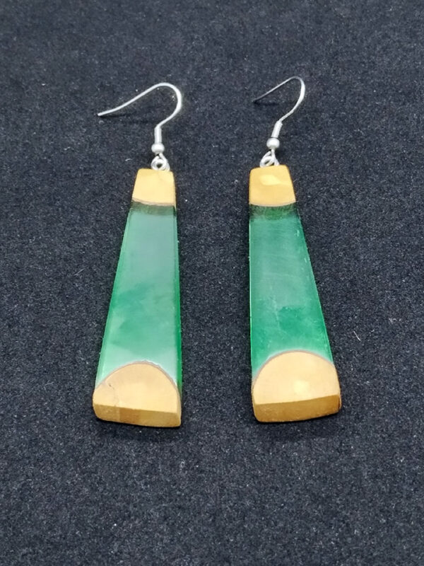 Wood resin earrings