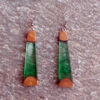 Wood resin earrings