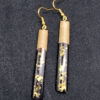 Wood resin earrings