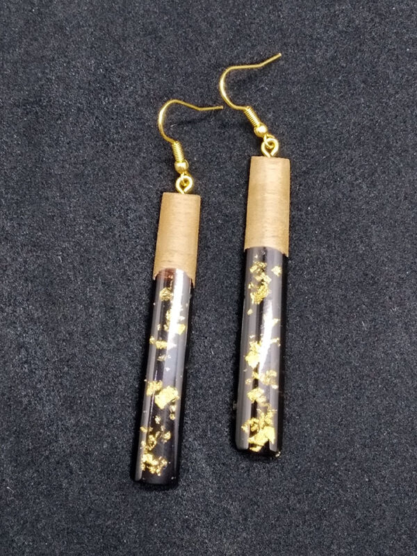 Wood resin earrings