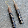 Wood resin earrings