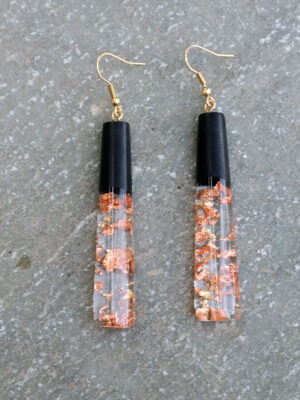 Wood resin earrings