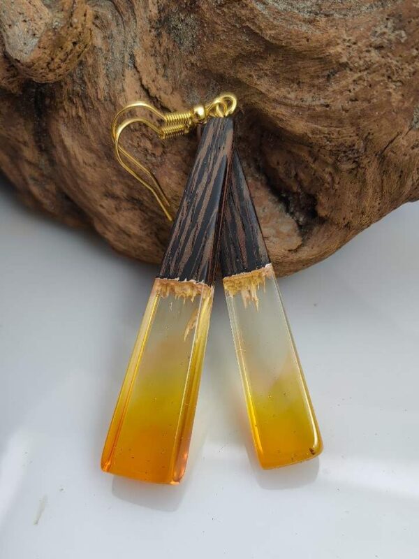 Wood Resin Earrings