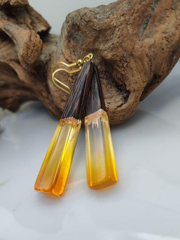 Wood Resin Earrings