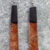 Handmade Wood and Resin earrings