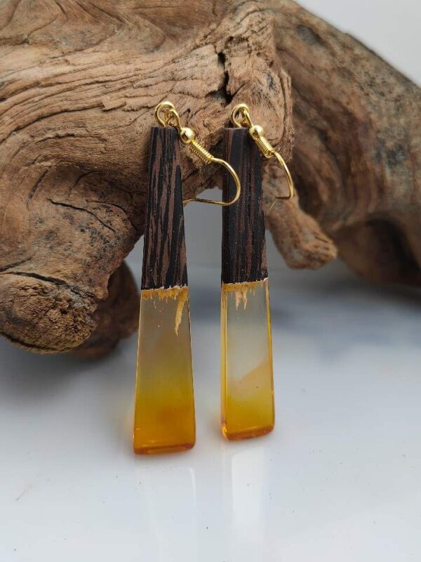 Wood Resin Earrings