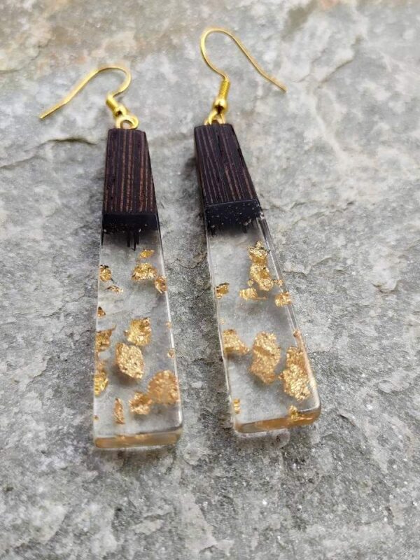 Wood Resin Earrings