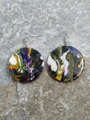 Wood and Resin earrings