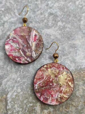 Wood and Resin earrings