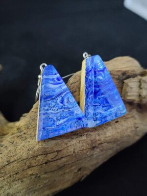 Wood Resin Earrings