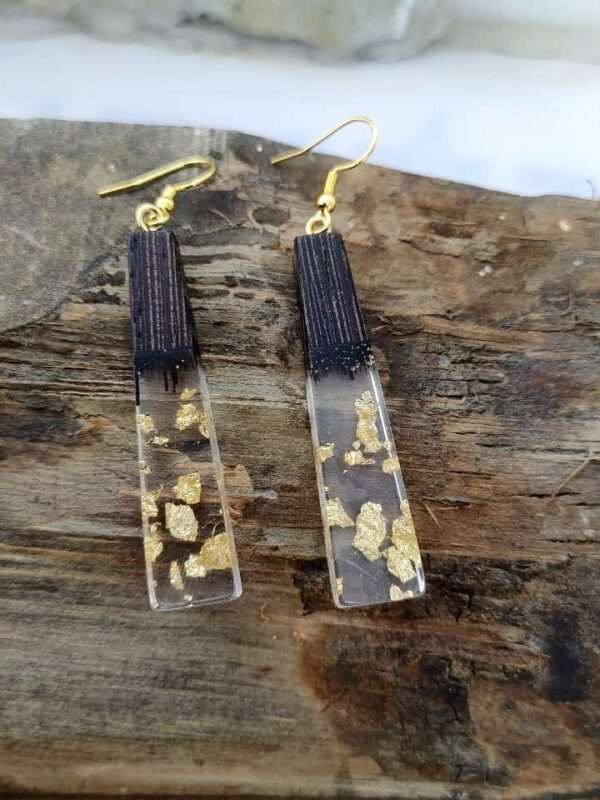 Wood Resin Earrings