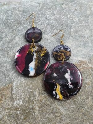 Χειροποίητα στρογγυλα σκουλαρίκαι