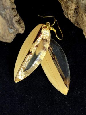 Wood Resin Earrings