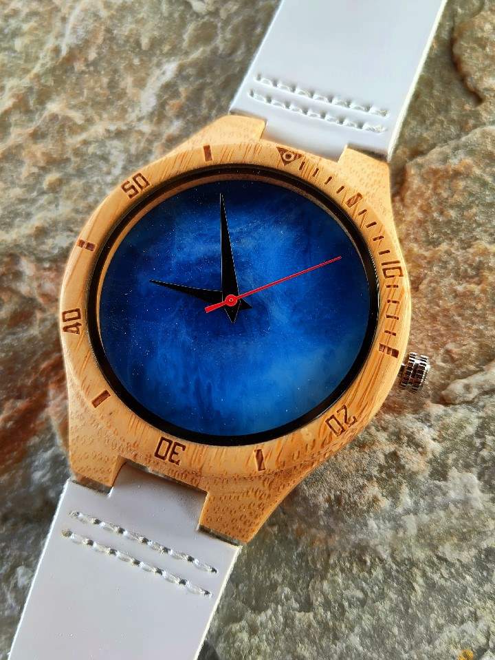 Wood hot sale resin watch