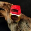 Handmade wood resin ring