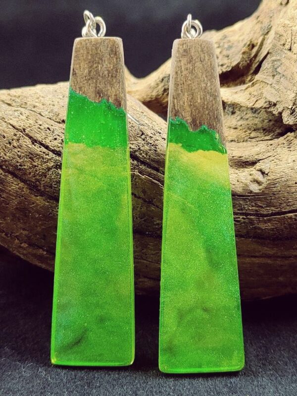 Wood Resin Earrings