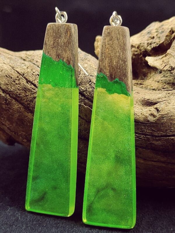 Wood Resin Earrings