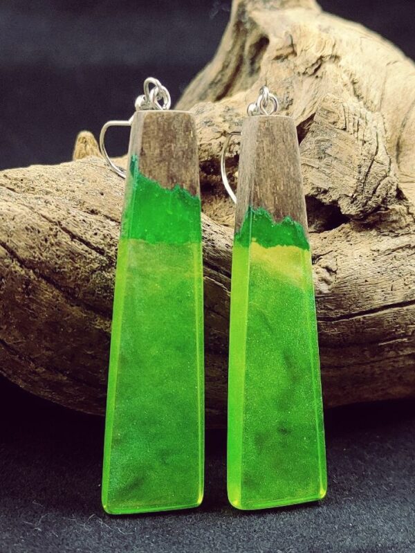 Wood Resin Earrings