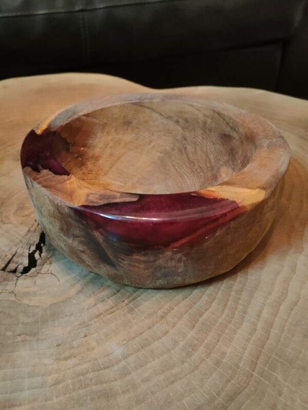 Wood resin bowl