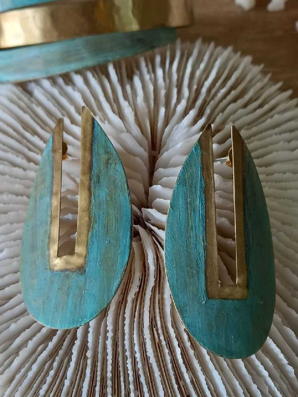 Brass earrings