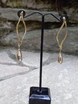 Handmade brass earrings