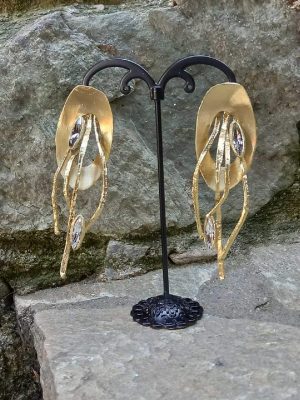 Σκουλαρίκια από ορείχαλκο