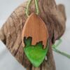 Wood resin necklace